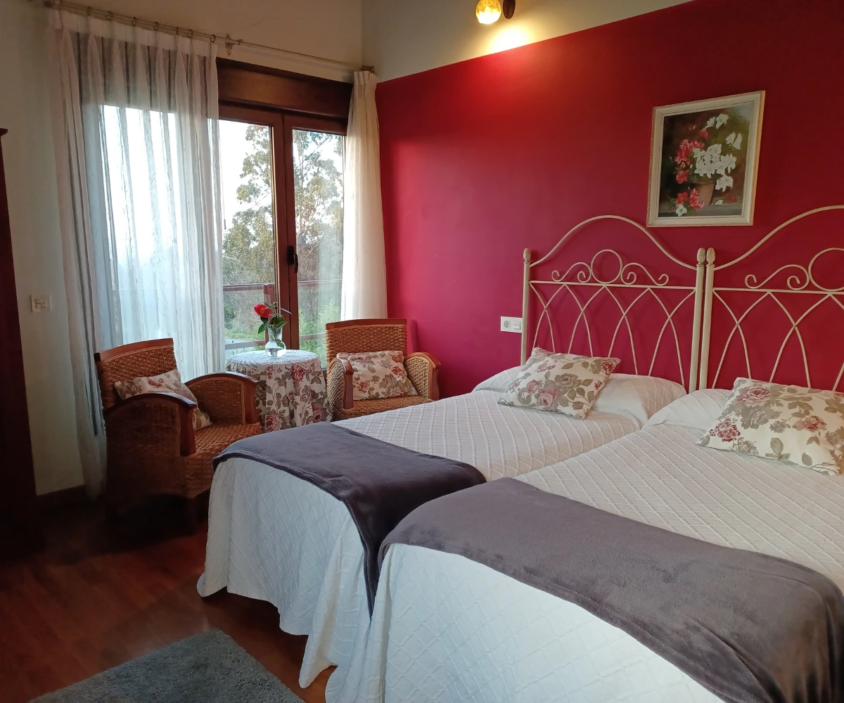 la pomarada del mar casa rural en asturias el manzanu habitacion